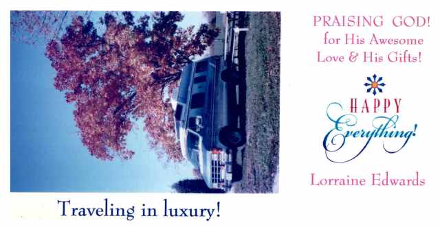 Praising God for the mini motorhome